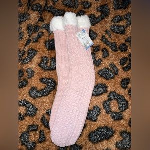 Chenille Slipper Booties (Size L / XL 8-10)